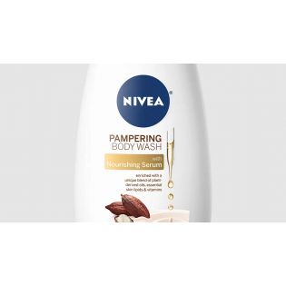 Lavamanu per u corpu di cacao è burro di karité cù siru nutritivu