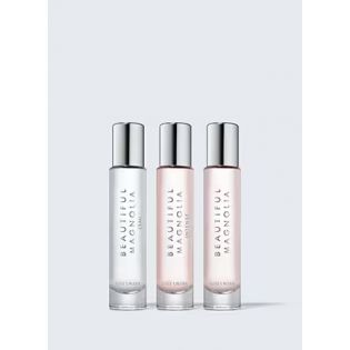 Un bellu set di fragranza in spray di viaghju Magnolia