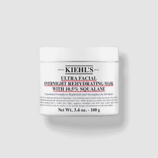 Maschera faciale ultra idratante per a notte cù 10,5% di squalane