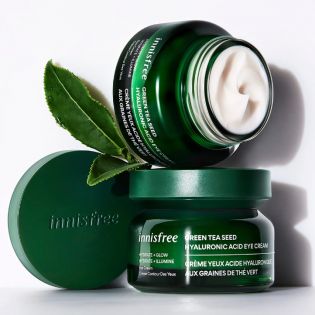 Crema occhi al tè verde all'acido ialuronico
