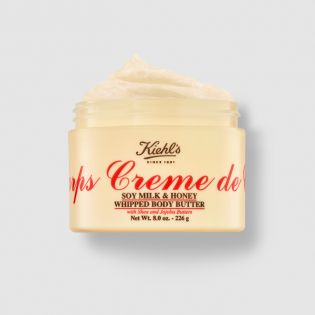 Creme de Corps Latte di soia è burro per u corpu battutu cù miele