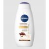 Lavamanu per u corpu di cacao è burro di karité cù siru nutritivu